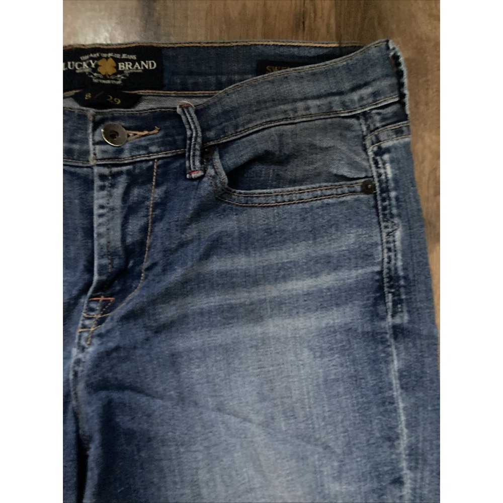 Lucky Brand Sweet'N Crop Denim Jeans Womens Size 8X29 Medium Wash Stretch - Picture 5 of 9